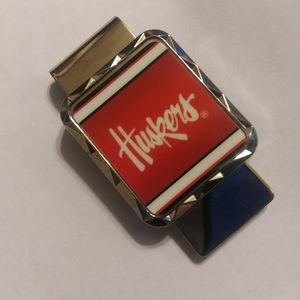 Nebraska Cornhuskers Money Clip Silver Red